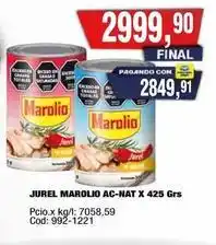 Maxiconsumo Marolio - jurel ac-nat x 425 grs oferta