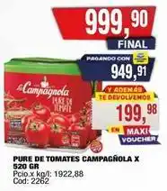 Maxiconsumo La campagnola - pure de tomates oferta