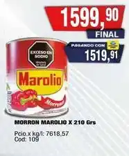 Maxiconsumo Marolio - morron x 210 grs oferta