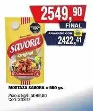 Maxiconsumo Savora - mostaza oferta