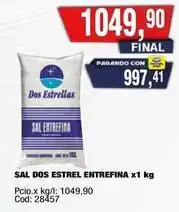 Maxiconsumo Dos estrellas - sal dos estrel entrefina x1 kg oferta