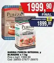 Maxiconsumo Pureza - harina pureza integral y m.madre x 1 kg oferta