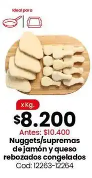 Coto Ideal - nuggets/supremas de jamón y queso rebozados congelados cod: 12263-12264 oferta