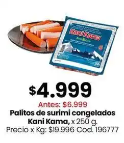 Kani kama - palitos de surimi congelados