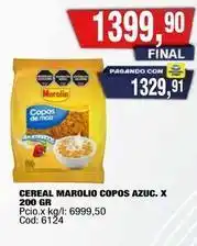 Maxiconsumo Marolio - cereal copos azuc. x 200 gr oferta