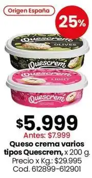 Coto Origen - queso crema varios tipos oferta