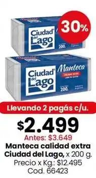 Coto Ciudad del lago - manteca calidad extra oferta