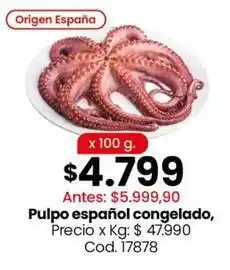Coto Origen - pulpo español congelado oferta