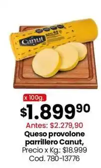 Coto Canut - queso provolone parrillero oferta