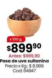 Coto Pasa de uva sultanina oferta