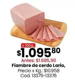 Coto Lario - fiambre de cerdo oferta