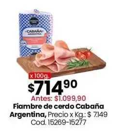 Coto Cabaña argentina - fiambreria de cerdo oferta