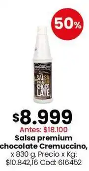 Coto La campagnola - salsa premium chocolate cremuccino oferta
