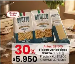 Coto Origen - fideos varios tipos oferta