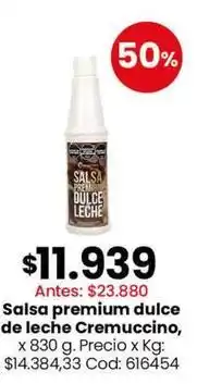 Coto Premium - salsa premium dulce de leche oferta