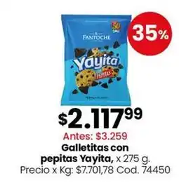 Coto Fantoche - galletitas con pepitas yayita oferta