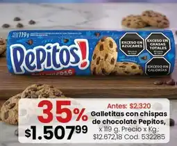 Coto Pepitos - galletitas con chispas de chocolate oferta