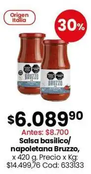 Coto Origen - salsa basílico/napolitana bruzzo oferta
