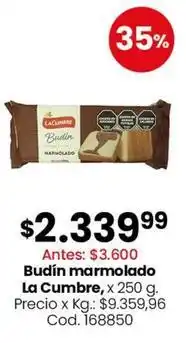 Coto La cumbre - budín marmolado oferta