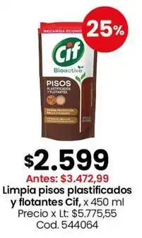Coto Cif - limpia pisos plastificados y flotantes oferta