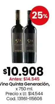 Coto Vino quinta generación, x 750 ml oferta