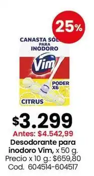 Coto Vim - desodorante para inodoro oferta