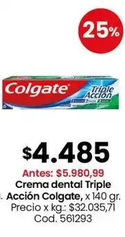 Coto Colgate - crema dental triple acción oferta