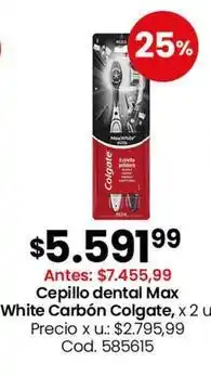 Coto Colgate - cepillo dental max white carbón oferta