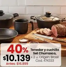 Coto Origen - tenedor y cuchillo set churrasco, x 2 u. cod. 474333 oferta