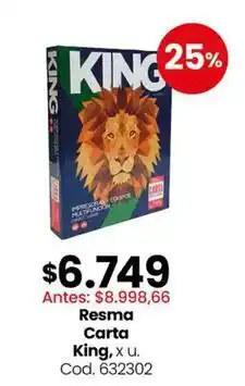 Coto King - resma carta , x u. cod. 632302 oferta