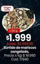 Origen - surtido de mariscos congelado