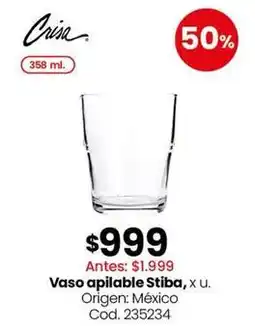 Coto Origen - vaso apilable stiba oferta