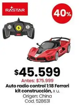 Coto Origen - auto radio control 1:18 ferrari kit construcción, x.u. cod. 528631 oferta