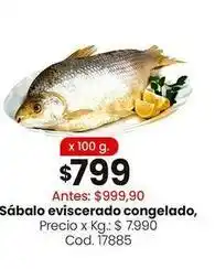 Coto Sábalo eviscerado congelado oferta