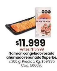 Coto Superbe - salm uevo congelado rosado ahumado rebanado oferta