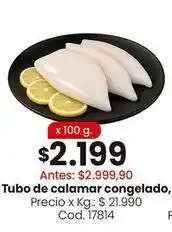 Coto Tubo de calamar congelado, cod. 17814 oferta