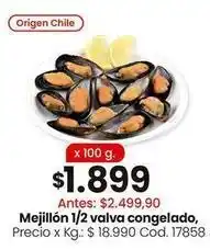 Coto Origen - mejillón 1/2 valva congelado oferta