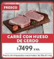 Carré con hueso de cerdo