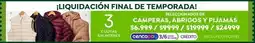 Jumbo Camperas, abrigos y pijamas oferta