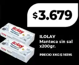 Supermayorista Vital Ilolay manteca sin sal oferta