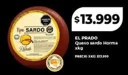 Supermayorista Vital El prado queso sardo horma oferta