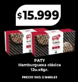 Supermayorista Vital Paty hamburguesa clásica oferta