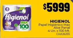 Diarco Higienol papel higiénico max aloe panal oferta