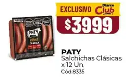 Diarco Paty salchichas clásicas oferta