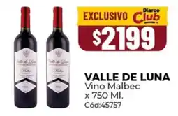 Diarco Valle de Luna Vino Malbec oferta