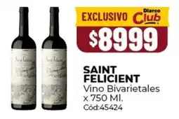 Diarco Saint felicient vino bivarietales oferta