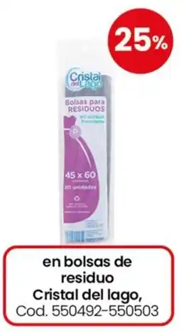 Coto Cristal del lago bolsas para residuos oferta