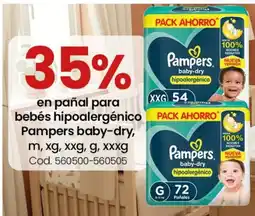 Coto Pampers pañal para bebés hipoaletgénico oferta