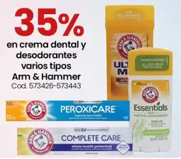 Coto Arm & Hammer crema dental y desodorantes varios tipos oferta