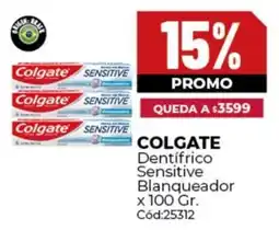 Diarco Colgate dentífrico sensitive blanqueador oferta